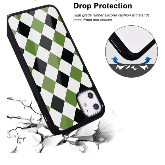 Retro Green Plaid Case | iPhone 12 Pro Max - Picture 2 of 5